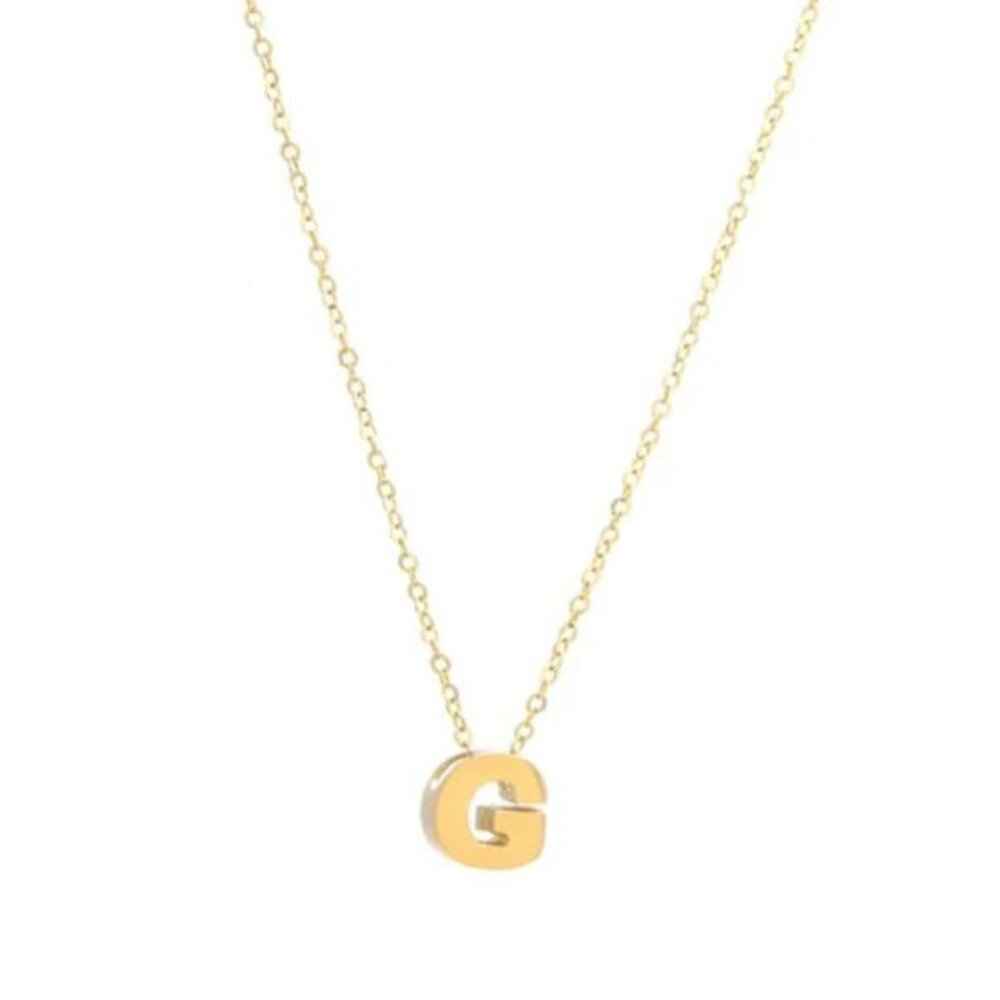 14K GOLD G INITIAL NECKLACE